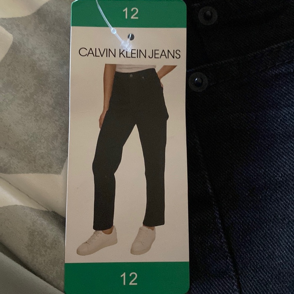 Calvin Klein Black Jeans Size 12 Inseam 29” NWT